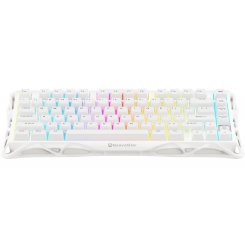 Клавіатура GravaStar Mercury K1 Lite RGB GravaStar x BSUN Grey Linear Switches Wireless (GSK1LITE_WHT) White