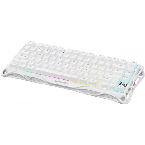 Клавіатура GravaStar Mercury K1 Lite RGB GravaStar x BSUN Grey Linear Switches Wireless (GSK1LITE_WHT) White купити в Україні: Київ, Львів, Хмельницький, Тернопіль | Низька ціна, відгуки, характеристики від TELEMART фото
