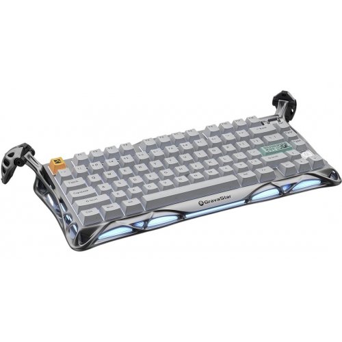 Клавіатура GravaStar Mercury K1 Pro RGB GravaStar x Kailh Speedy Mint Linear Switches Wireless (GSK1PRO_GRY) Grey купити в Україні: Київ, Львів, Хмельницький, Тернопіль | Низька ціна, відгуки, характеристики від TELEMART фото