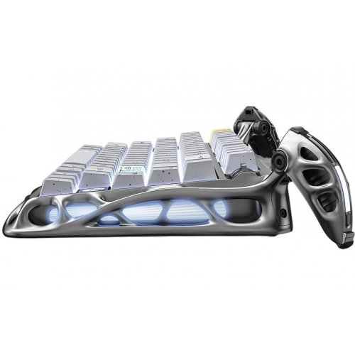 Клавіатура GravaStar Mercury K1 Pro RGB GravaStar x Kailh Speedy Mint Linear Switches Wireless (GSK1PRO_GRY) Grey купити в Україні: Київ, Львів, Хмельницький, Тернопіль | Низька ціна, відгуки, характеристики від TELEMART фото