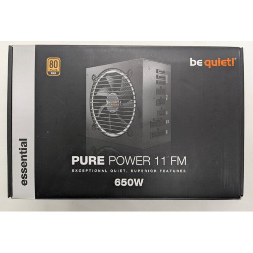Блок питания Be Quiet! Pure Power 11 FM 650W (BN318) (Восстановлено продавцом, 811663) купить в Украине: Киев, Днепр, Харьков, Одесса  | Проверка совместимости, низкая цена, отзывы, характеристики от TELEMART фото