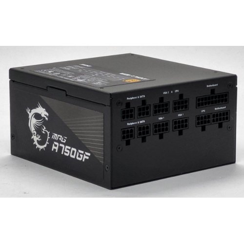 Блок питания MSI MPG 750W (A750GF) (Восстановлено продавцом, 811673) купить в Украине: Киев, Днепр, Харьков, Одесса  | Проверка совместимости, низкая цена, отзывы, характеристики от TELEMART фото