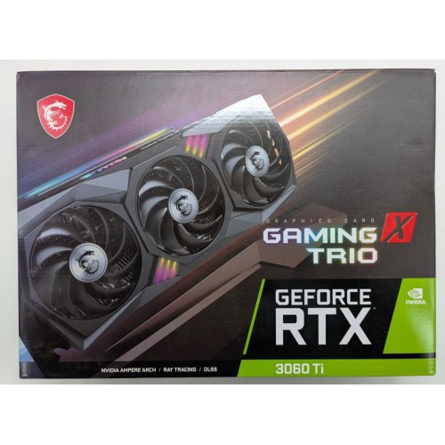 Відеокарта MSI GeForce RTX 3060 Ti GAMING X TRIO 8192MB (RTX 3060 Ti GAMING X TRIO 8GD6X) (Відновлено продавцем, 811675) купити в Україні: Київ, Львів, Хмельницький, Тернопіль | Перевірка сумісності, низька ціна, відгуки, характеристики від TELEMART фото