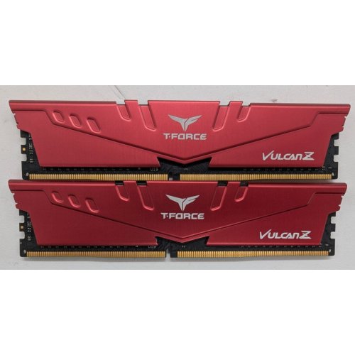 Озу Team DDR4 16GB (2x8GB) 3000Mhz T-Force Vulcan Z Red (TLZRD416G3000HC16CDC01) (Восстановлено продавцом, 811698) купить в Украине: Киев, Днепр, Харьков, Одесса  | Проверка совместимости, низкая цена, отзывы, характеристики от TELEMART фото