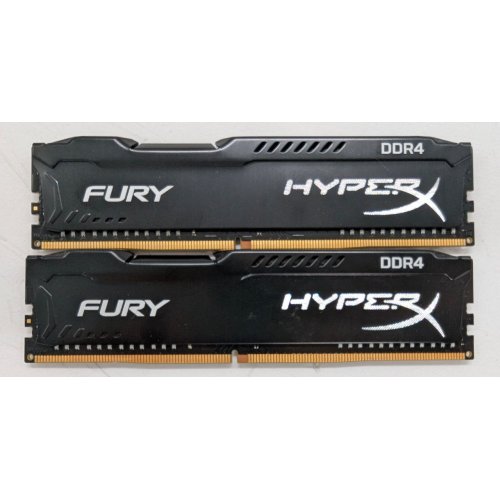 Озу HyperX DDR4 16GB (2x8GB) 2666Mhz FURY Black (HX426C16FB2K2/16) (Восстановлено продавцом, 811699) купить в Украине: Киев, Днепр, Харьков, Одесса  | Проверка совместимости, низкая цена, отзывы, характеристики от TELEMART фото