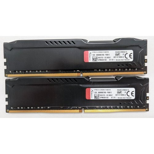 Озу HyperX DDR4 16GB (2x8GB) 2666Mhz FURY Black (HX426C16FB2K2/16) (Восстановлено продавцом, 811699) купить в Украине: Киев, Днепр, Харьков, Одесса  | Проверка совместимости, низкая цена, отзывы, характеристики от TELEMART фото