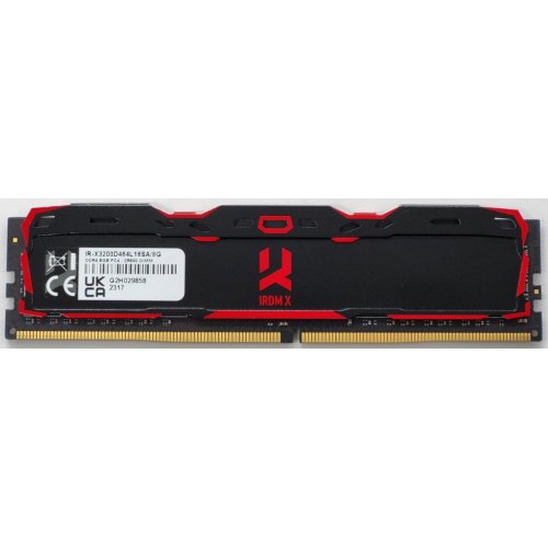 Озу GoodRAM DDR4 8GB 3200Mhz IRDM X Black (IR-X3200D464L16SA/8G) (Восстановлено продавцом, 811712) купить в Украине: Киев, Днепр, Харьков, Одесса  | Проверка совместимости, низкая цена, отзывы, характеристики от TELEMART фото