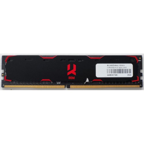 Озу GoodRAM DDR4 8GB 2400Mhz IRDM Black (IR-2400D464L15S/8G) (Восстановлено продавцом, 811713) купить в Украине: Киев, Днепр, Харьков, Одесса  | Проверка совместимости, низкая цена, отзывы, характеристики от TELEMART фото