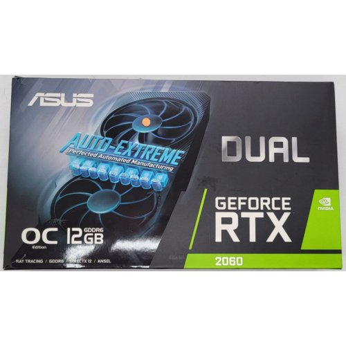 Відеокарта Asus GeForce RTX 2060 Dual EVO OC 12288MB (DUAL-RTX2060-O12G-EVO) (Відновлено продавцем, 811868) купити в Україні: Київ, Львів, Хмельницький, Тернопіль | Перевірка сумісності, низька ціна, відгуки, характеристики від TELEMART фото