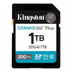 Карта памяти Kingston SDXC Canvas Go! Plus G4 1TB Class 10 UHS-I U3 V30 (SDG4/1TB)