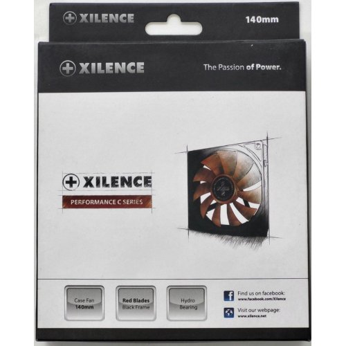Кулер для корпуса Xilence Performance C XPF140.R (XF050) Black/Red (Состояние нового, 811887) купить в Украине: Киев, Днепр, Харьков, Одесса  | Проверка совместимости, низкая цена, отзывы, характеристики от TELEMART фото
