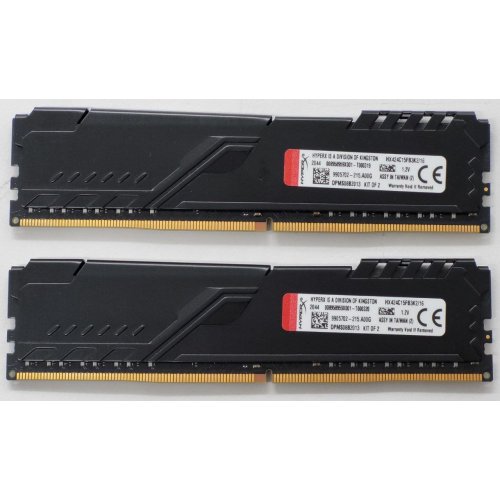 Озу HyperX DDR4 16GB (2x8GB) 2400Mhz FURY Black (HX424C15FB3K2/16) (Восстановлено продавцом, 811894) купить в Украине: Киев, Днепр, Харьков, Одесса  | Проверка совместимости, низкая цена, отзывы, характеристики от TELEMART фото
