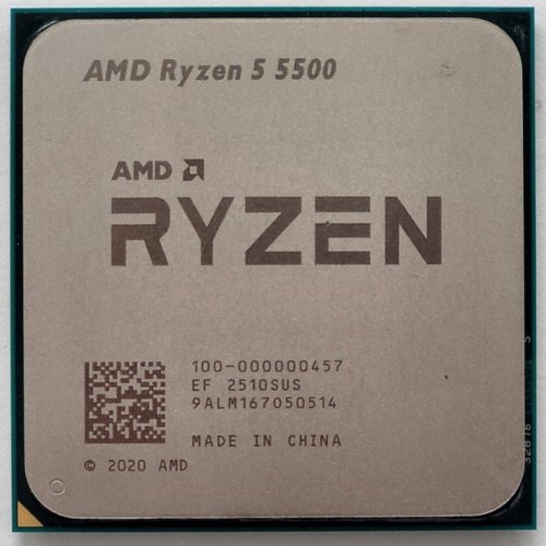Процессор AMD Ryzen 5 5500 3.6(4.2)GHz 16MB sAM4 Tray (100-000000457) (Восстановлено продавцом, 811906) купить в Украине: Киев, Днепр, Харьков, Одесса  | Проверка совместимости, низкая цена, отзывы, характеристики от TELEMART фото