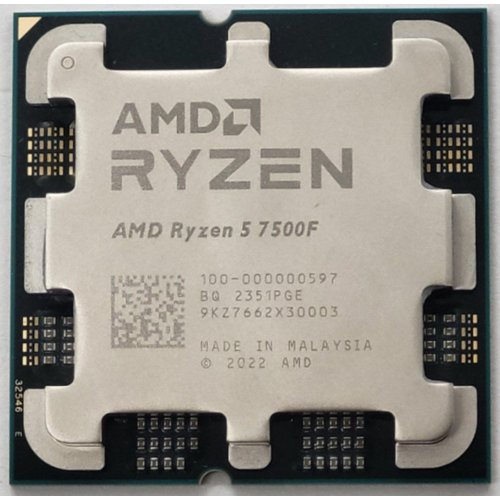 Процессор AMD Ryzen 5 7500F 3.7(5.0)GHz 32MB sAM5 Tray (100-000000597) (Восстановлено продавцом, 811911) купить в Украине: Киев, Днепр, Харьков, Одесса  | Проверка совместимости, низкая цена, отзывы, характеристики от TELEMART фото