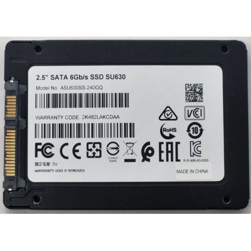 Ssd-диск ADATA Ultimate SU630 3D QLC 240GB 2.5" (ASU630SS-240GQ-R) (Восстановлено продавцом, 811912) купить в Украине: Киев, Днепр, Харьков, Одесса  | Проверка совместимости, низкая цена, отзывы, характеристики от TELEMART фото
