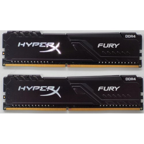 Озу HyperX DDR4 16GB (2x8GB) 2666Mhz Fury Black (HX426C16FB3K2/16) (Восстановлено продавцом, 811913) купить в Украине: Киев, Днепр, Харьков, Одесса  | Проверка совместимости, низкая цена, отзывы, характеристики от TELEMART фото