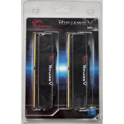 Озу G.Skill DDR4 32GB (2x16GB) 3200Mhz Ripjaws V (F4-3200C16D-32GVK) (Восстановлено продавцом, 811941) купить в Украине: Киев, Днепр, Харьков, Одесса  | Проверка совместимости, низкая цена, отзывы, характеристики от TELEMART фото