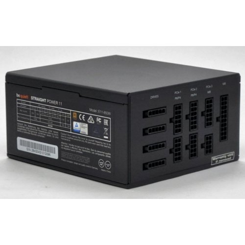 Блок питания Be Quiet! Straight Power 11 850W (BN284) (Восстановлено продавцом, 812088) купить в Украине: Киев, Днепр, Харьков, Одесса  | Проверка совместимости, низкая цена, отзывы, характеристики от TELEMART фото
