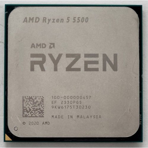 Процессор AMD Ryzen 5 5500 3.6(4.2)GHz 16MB sAM4 Tray (100-000000457) (Восстановлено продавцом, 812174) купить в Украине: Киев, Днепр, Харьков, Одесса  | Проверка совместимости, низкая цена, отзывы, характеристики от TELEMART фото