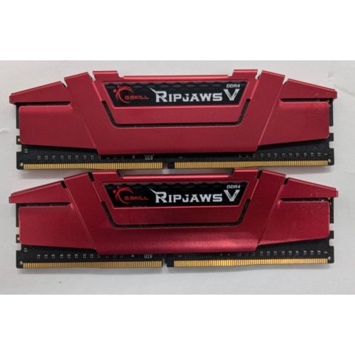 Озу G.Skill DDR4 16GB (2x8GB) 3000Mhz Ripjaws V (F4-3000C15D-16GVR) (Восстановлено продавцом, 812411) купить в Украине: Киев, Днепр, Харьков, Одесса  | Проверка совместимости, низкая цена, отзывы, характеристики от TELEMART фото