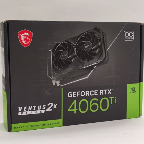 Відеокарта MSI GeForce RTX 4060 Ti VENTUS 2X BLACK OC 8192MB (RTX 4060 Ti VENTUS 2X BLACK 8G OC) (Відновлено продавцем, 812424) купити в Україні: Київ, Львів, Хмельницький, Тернопіль | Перевірка сумісності, низька ціна, відгуки, характеристики від TELEMART фото