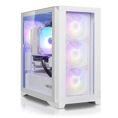 Компьютер HEXO Gaming TwinFront Pro (HGP-B850TF7700N507-D532S1TWH) White купить в Украине: Киев, Днепр, Харьков, Одесса  | Низкая цена, отзывы, характеристики от TELEMART фото