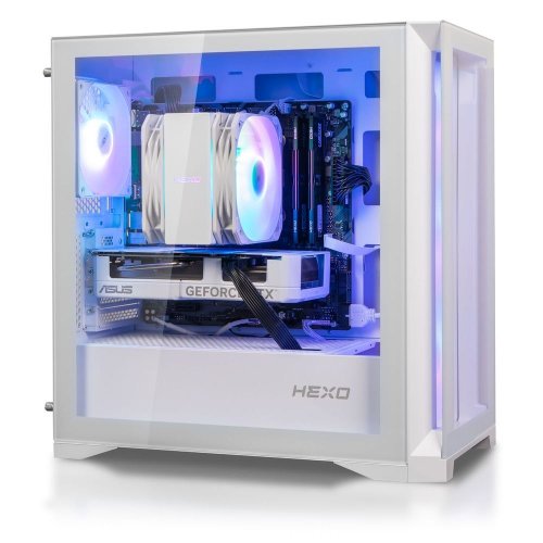Компьютер HEXO Gaming TwinFront Pro (HGP-B850TF7700N507-D532S1TWH) White купить в Украине: Киев, Днепр, Харьков, Одесса  | Низкая цена, отзывы, характеристики от TELEMART фото