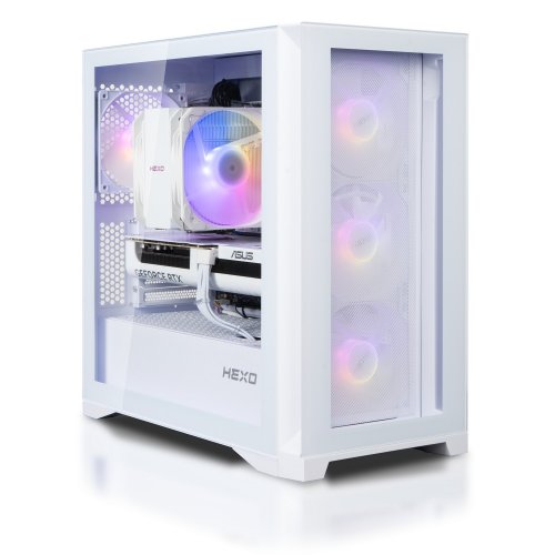 Компьютер HEXO Gaming TwinFront Pro (HGP-B850TF7700N507-D532S1TWH) White купить в Украине: Киев, Днепр, Харьков, Одесса  | Низкая цена, отзывы, характеристики от TELEMART фото