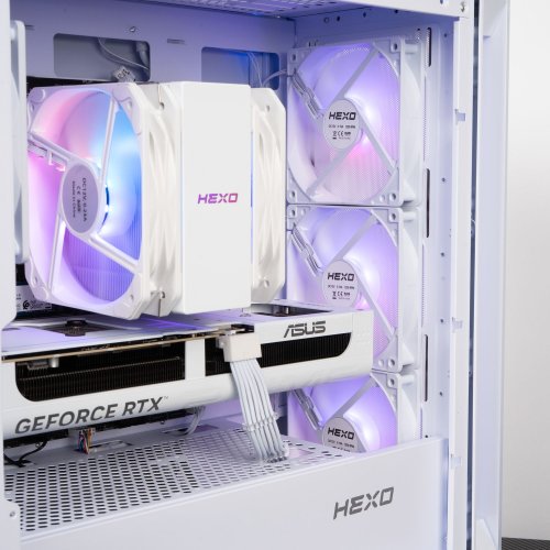 Компьютер HEXO Gaming TwinFront Pro (HGP-B850TF7700N507-D532S1TWH) White купить в Украине: Киев, Днепр, Харьков, Одесса  | Низкая цена, отзывы, характеристики от TELEMART фото