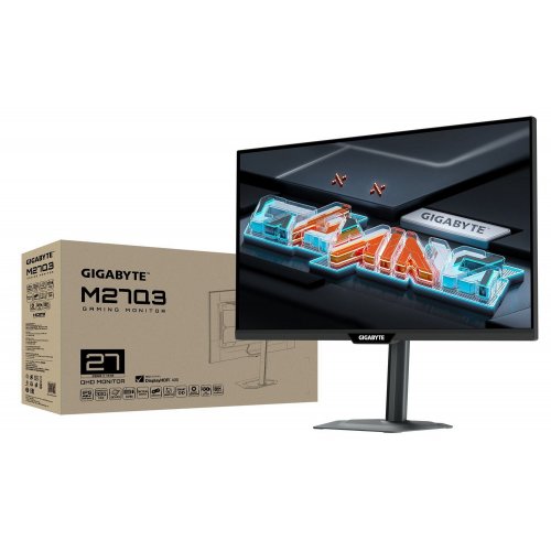 Монитор Gigabyte 27" M27Q3 Black купить в Украине: Киев, Днепр, Харьков, Одесса  | Низкая цена, отзывы, характеристики от TELEMART фото