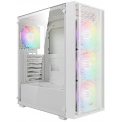 Уценка корпус Gamdias AURA GC2 Elite ARGB Tempered Glass без БП (4711514500622) White (Вскрытая упаковка, 812784)