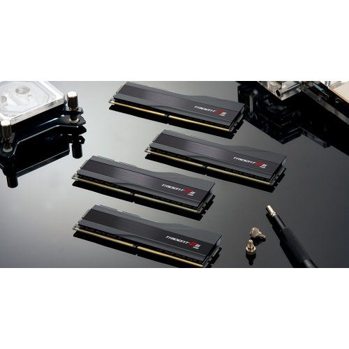 Уценка озу G.Skill DDR5 32GB (2x16GB) 6000 Mhz Trident Z5 RGB Black (F5-6000J3636F16GX2-TZ5RK) (Повреждена упаковка, 812795) купить в Украине: Киев, Днепр, Харьков, Одесса  | Проверка совместимости, низкая цена, отзывы, характеристики от TELEMART фото