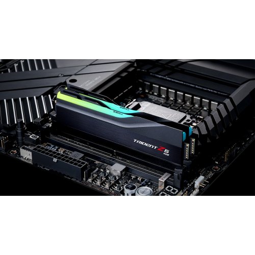 Уценка озу G.Skill DDR5 32GB (2x16GB) 6000 Mhz Trident Z5 RGB Black (F5-6000J3636F16GX2-TZ5RK) (Повреждена упаковка, 812795) купить в Украине: Киев, Днепр, Харьков, Одесса  | Проверка совместимости, низкая цена, отзывы, характеристики от TELEMART фото