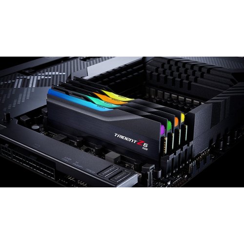 Уценка озу G.Skill DDR5 32GB (2x16GB) 6000 Mhz Trident Z5 RGB Black (F5-6000J3636F16GX2-TZ5RK) (Повреждена упаковка, 812795) купить в Украине: Киев, Днепр, Харьков, Одесса  | Проверка совместимости, низкая цена, отзывы, характеристики от TELEMART фото