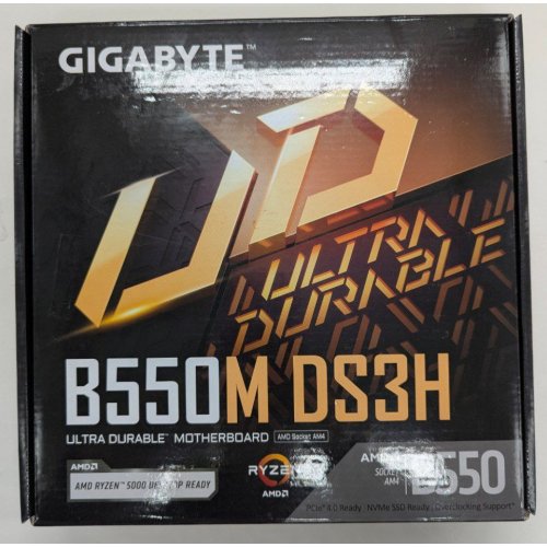 Материнская плата Gigabyte B550M DS3H (sAM4, AMD B550) (Восстановлено продавцом, 812814) купить в Украине: Киев, Днепр, Харьков, Одесса  | Проверка совместимости, низкая цена, отзывы, характеристики от TELEMART фото