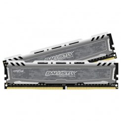 Озу Crucial DDR4 16GB (2x8GB) 2400Mhz Ballistix Sport LT Gray (BLS2K8G4D240FSBK) (Восстановлено продавцом, 812835)