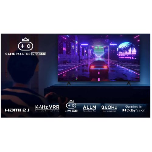 Телевизор TCL 98" 98C855 Black купить в Украине: Киев, Днепр, Харьков, Одесса  | Низкая цена, отзывы, характеристики от TELEMART фото