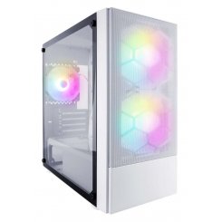 Корпус 1stPlayer X4-M-2F1P-W-1F1-W-WH без БП White (Восстановлено продавцом, 812873)