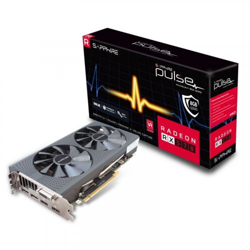 Продать Видеокарта Sapphire Radeon RX 570 PULSE 8192MB (11266-36) по Trade-In интернет-магазине Телемарт - Киев, Днепр, Украина фото