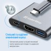 Photo ColorWay USB Type-C 3 in 1 (CW-HUB08) Dark Grey