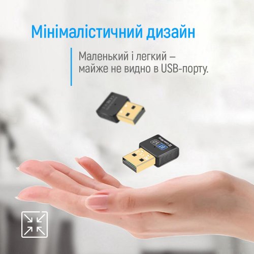 Bluetooth адаптер ColorWay Bluetooth 5.0 (CW-AD-BT50) Black купить в Украине: Киев, Днепр, Харьков, Одесса  | Низкая цена, отзывы, характеристики от TELEMART фото