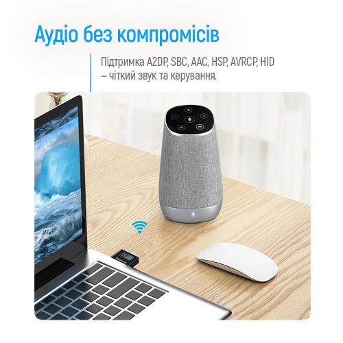 Bluetooth адаптер ColorWay Bluetooth 5.3 (CW-AD-BT53) Black купить в Украине: Киев, Днепр, Харьков, Одесса  | Низкая цена, отзывы, характеристики от TELEMART фото