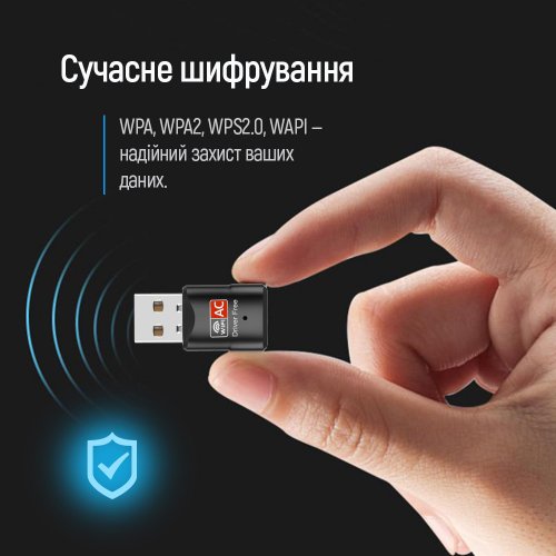 Wi-Fi адаптер ColorWay Wi-Fi Dual Band (CW-AD-W2) купить в Украине: Киев, Днепр, Харьков, Одесса  | Низкая цена, отзывы, характеристики от TELEMART фото