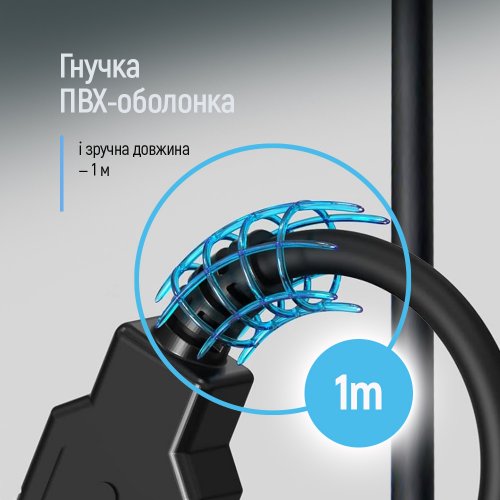 Кабель ColorWay USB to USB 1m (CW-CBUU071-BK) купити в Україні: Київ, Львів, Хмельницький, Тернопіль | Низька ціна, відгуки, характеристики від TELEMART фото