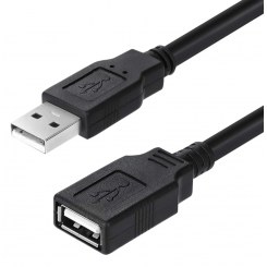 Кабель-удлинитель ColorWay USB 2.0 AM/AF 1.8m (CW-CBUF076-BK)