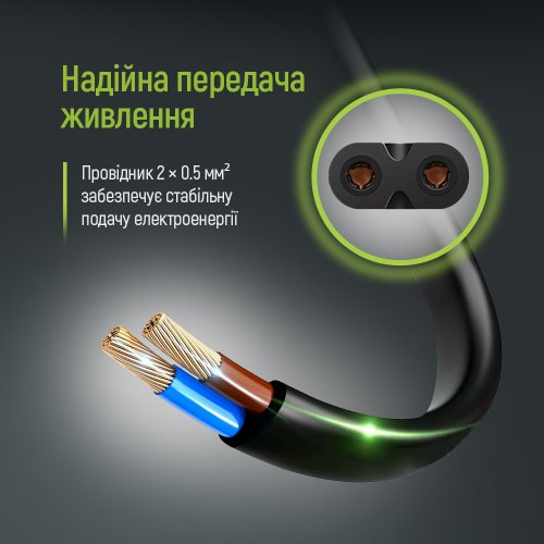 Кабель живлення ColorWay CEE7/16-C7 2m (CW-CBP085-BK) купити в Україні: Київ, Львів, Хмельницький, Тернопіль | Низька ціна, відгуки, характеристики від TELEMART фото