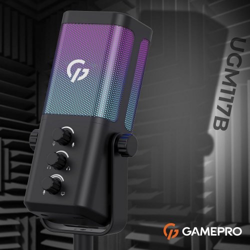 Микрофон GamePro Genesis X-Arctic (UGM117B) Black купить в Украине: Киев, Днепр, Харьков, Одесса  | Низкая цена, отзывы, характеристики от TELEMART фото