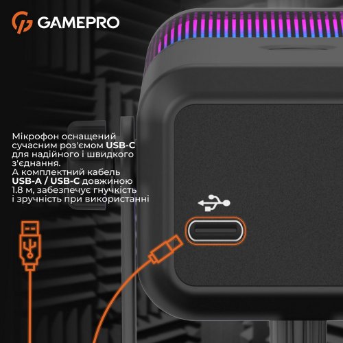 Микрофон GamePro Genesis X-Arctic (UGM117B) Black купить в Украине: Киев, Днепр, Харьков, Одесса  | Низкая цена, отзывы, характеристики от TELEMART фото