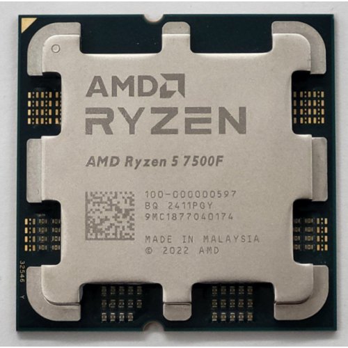 Процессор AMD Ryzen 5 7500F 3.7(5.0)GHz 32MB sAM5 Tray (100-000000597) (Восстановлено продавцом, 813183) купить в Украине: Киев, Днепр, Харьков, Одесса  | Проверка совместимости, низкая цена, отзывы, характеристики от TELEMART фото
