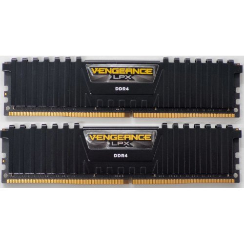 Озу Corsair DDR4 32GB (2x16GB) 3200Mhz Vengeance LPX (CMK32GX4M2B3200C16) Black (Восстановлено продавцом, 813190) купить в Украине: Киев, Днепр, Харьков, Одесса  | Проверка совместимости, низкая цена, отзывы, характеристики от TELEMART фото